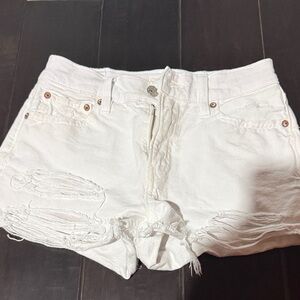 American Eagle Outfitters White Jean Shorts